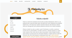 Desktop Screenshot of hadanky.biz